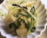竹の子と水菜の白和え作り方6写真