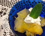 夏みかんの寒天 ヨーグルトクリーム添え作り方4写真