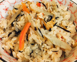 基本の和食◆ひじきとごぼうの炊き込みご飯作り方10写真