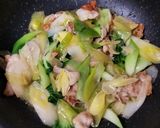 豚バラ肉とチンゲン菜と長ねぎ炒め作り方15写真