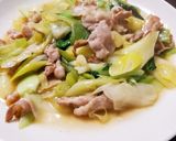 豚バラ肉とチンゲン菜と長ねぎ炒め作り方16写真