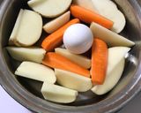無水鍋で作る！手間なしポテトサラダ♫作り方4写真