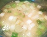炒めネギと豆腐の味噌汁作り方4写真