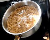 豚肉とバジルのロメスパ風焼きパスタ作り方3写真