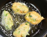しらすと三つ葉の落としさつま揚げ。作り方4写真