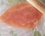 ♪ささみのたらこチーズロールフライ♪作り方1写真