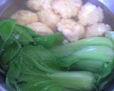 エビ団子と青梗菜のぶっかけスープごはん作り方5写真