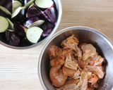 鶏肉と茄子のおろしポン酢。作り方1写真