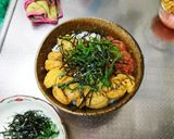 超簡単うまうま雲丹いくら卵黄乗せ三色丼作り方3写真