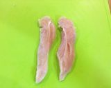 ヘルシー！大葉と梅肉のささみ巻き天ぷら♪作り方1写真