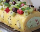 キウイのゴージャス・ロールケーキ作り方38写真