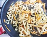 蓮根のきんぴらごぼう⭐お弁当に作り方3写真