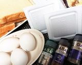 簡単★朝食に【玉子納豆のピザ風トースト】作り方1写真