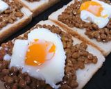 簡単★朝食に【玉子納豆のピザ風トースト】作り方6写真