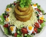 オニオンリングのせタコライス作り方6写真