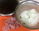 春☆新玉ねぎとベーコンひじきの炒めもの作り方1写真