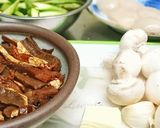 アスパラとホタテのポルチーニクリームスパ作り方2写真