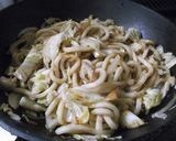 みそ味の焼うどん作り方9写真
