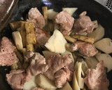 筍とごぼうのごろごろ煮 豚肩ロースで！作り方4写真