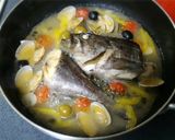 鯛や魚介をフライパンで本格アクアパッツァ作り方11写真