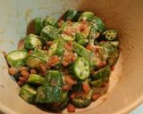 おくら納豆の胡麻和え作り方3写真