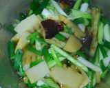 簡単❃イカとネギとたけのこ 豆腐の煮物❃作り方5写真