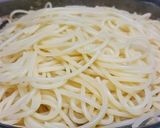 アスパラとホタテのポルチーニクリームスパ作り方15写真