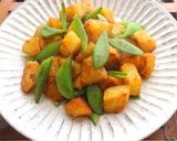 mスナップエンドウと芋のにんにく醤油炒め作り方10写真