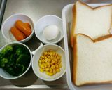 詰めパン♥簡単なのに豪華で満腹お弁当作り方1写真