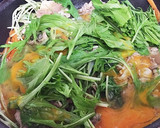 簡単ボリュームおかず♪豚肉と水菜の卵とじ作り方5写真