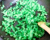 春色☆小松菜の茎で菜飯作り方1写真
