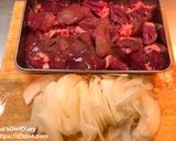 鶏レバーの赤ワイントマト煮込み作り方1写真
