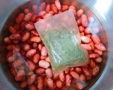 はと麦茶で煮る金時豆作り方1写真