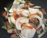 ナポリタン風辛ラーメン作り方1写真