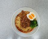 汁なし担々麺風「辛ラーメン」作り方4写真