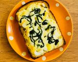 朝食ランチ♡大葉ちくわチーズマヨトースト作り方2写真