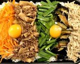 筍のピリ辛そぼろで簡単!野菜盛りビビンバ作り方5写真