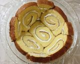 市販スイスロールで♪簡単ドームケーキ♡作り方4写真