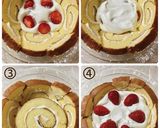 市販スイスロールで♪簡単ドームケーキ♡作り方5写真