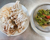 炊飯器で簡単！山菜ときのこの おこわ作り方2写真