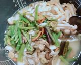 炊飯器で簡単！山菜ときのこの おこわ作り方4写真