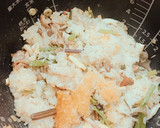 炊飯器で簡単！山菜ときのこの おこわ作り方6写真