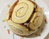 市販スイスロールで♪簡単ドームケーキ♡作り方7写真