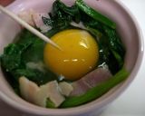 朝食にも♡ほうれん草と半熟卵のココット♫作り方4写真