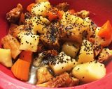 ☆レンジde長芋の胡麻香煮☆作り方4写真