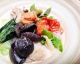 きくらげとしらたきの満腹海鮮スープ作り方7写真