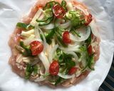 低糖質★鶏ひき肉の簡単ピザ作り方4写真