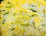 とろっと玉子の焼きネギ雑炊作り方4写真