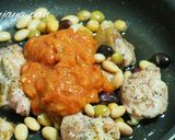 自家製トマトソース☆豆と鶏肉のトマト炒め作り方3写真