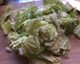 春キャベツの胡麻油蒸し作り方1写真